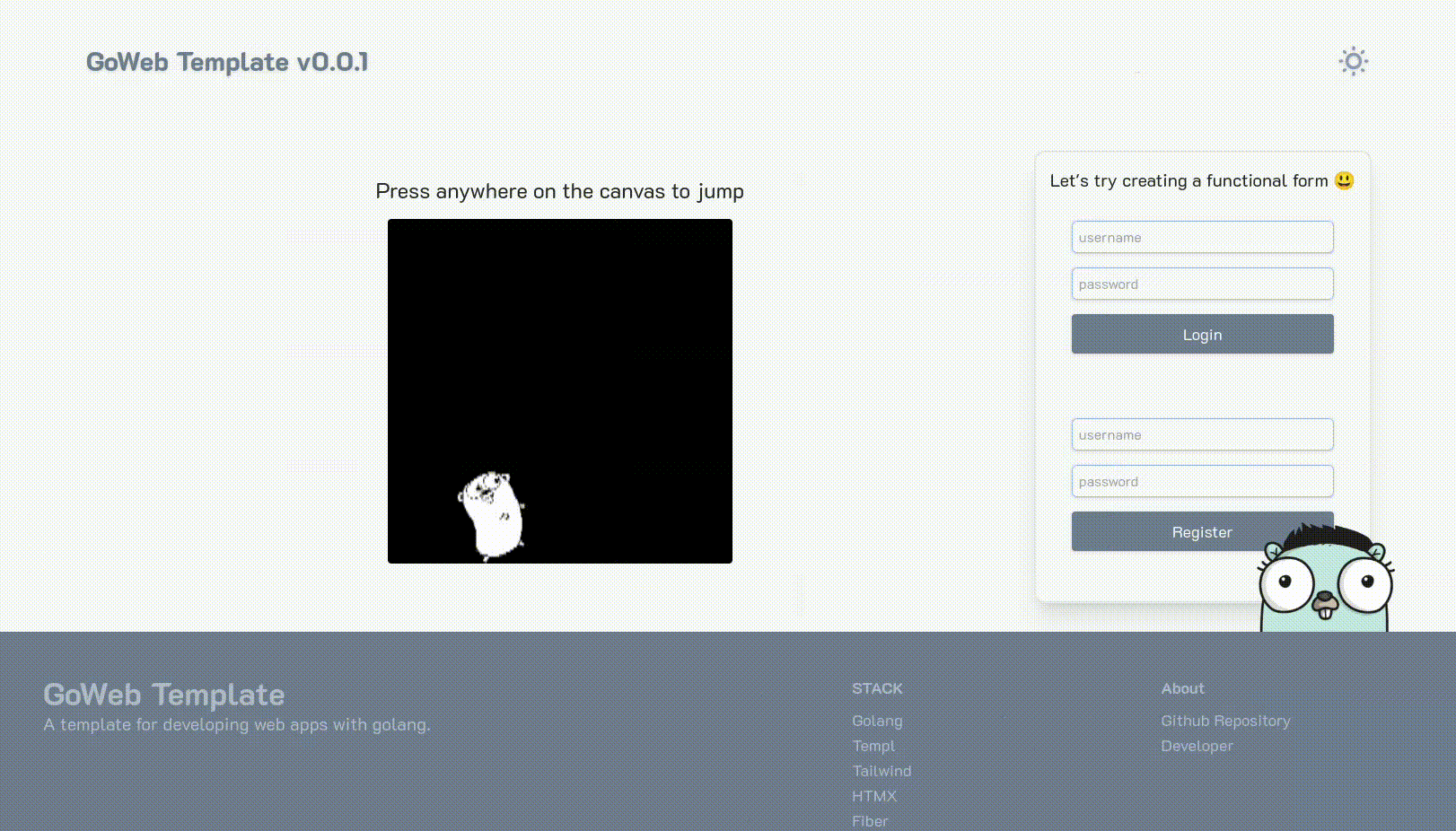 GoWeb - Project Template image